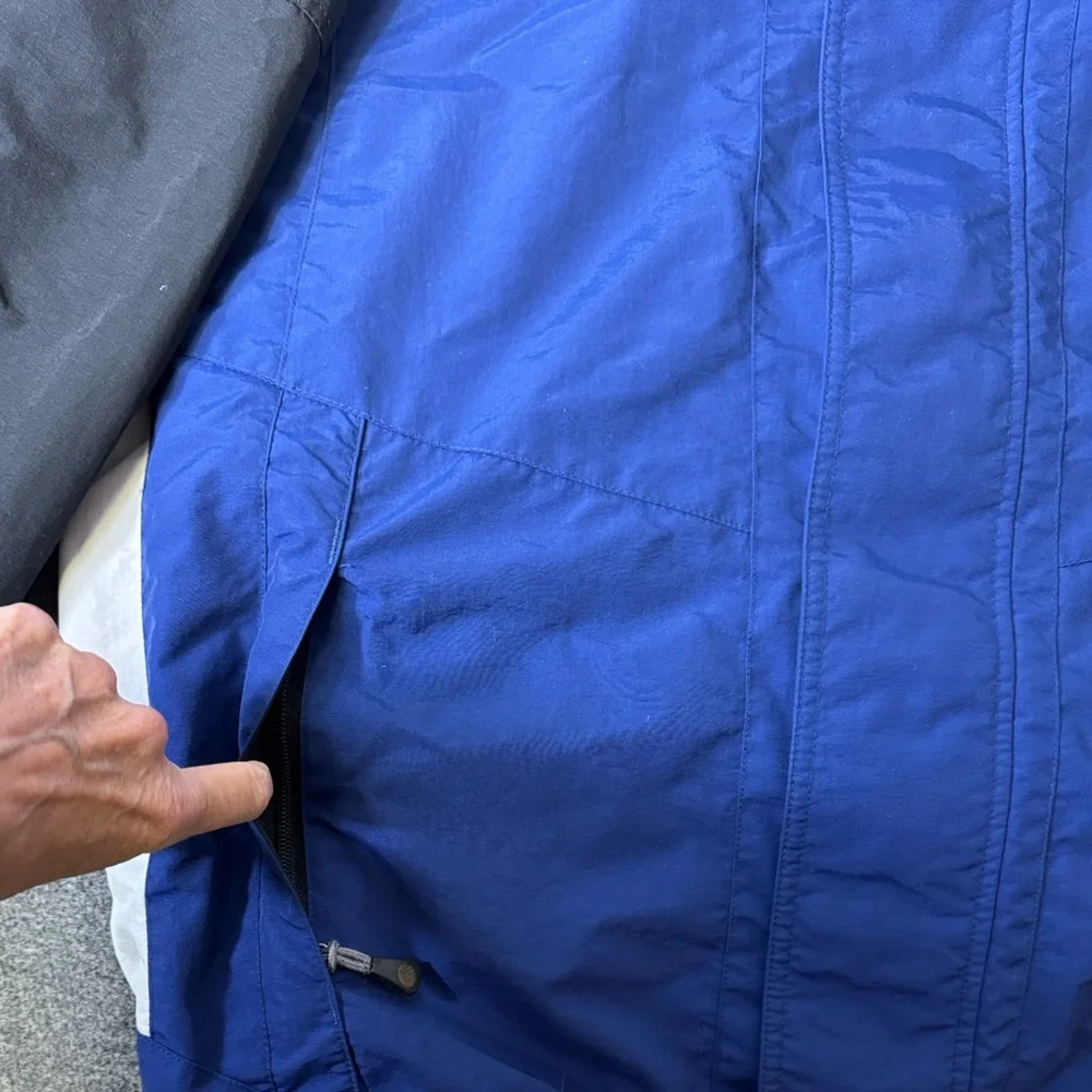Columbia‎ Interchange Jacket Blue Black Hooded Outdoor Men’s Large